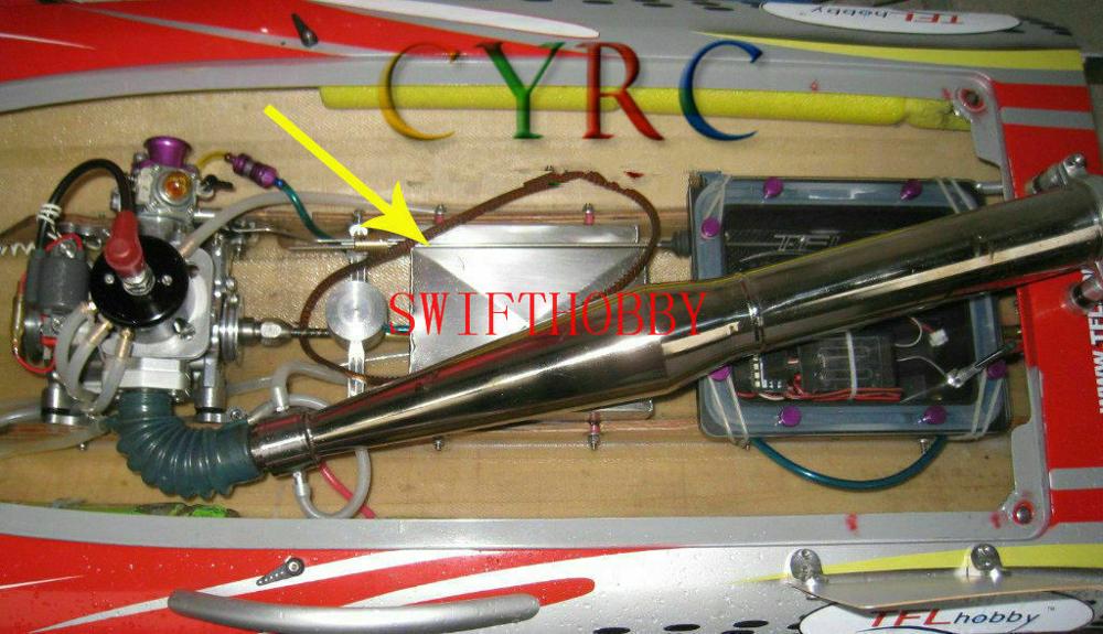 900cc Middle Stainless Steel 140*125*68mm Pro Fuel Tank for RC Boat