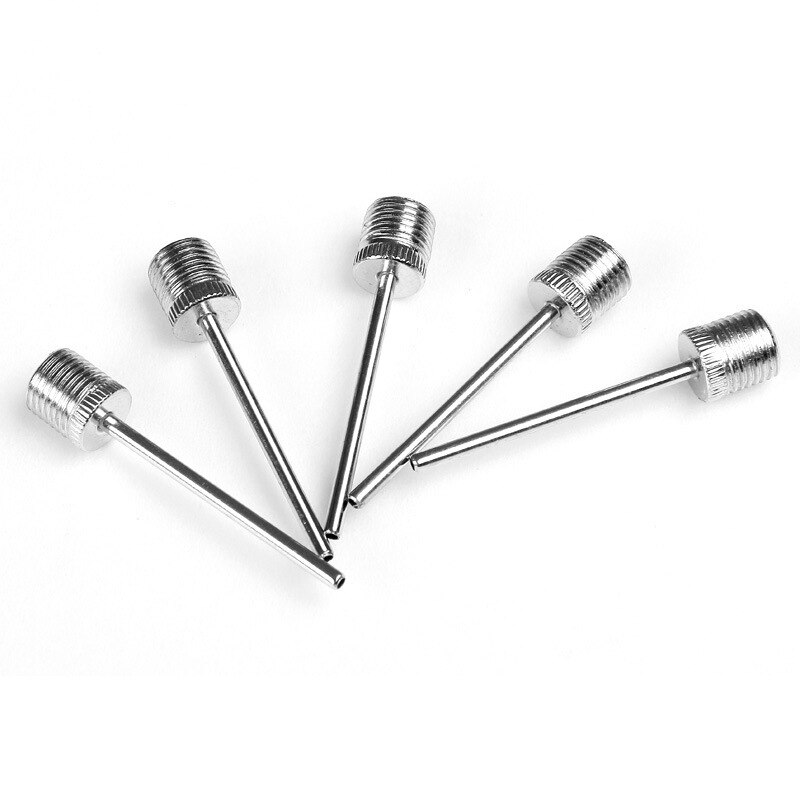 10 stk sportsball oppblåsende pumpenål for fotball basketball fotball oppblåsbar luftventiladapter rustfritt stål pumpestift