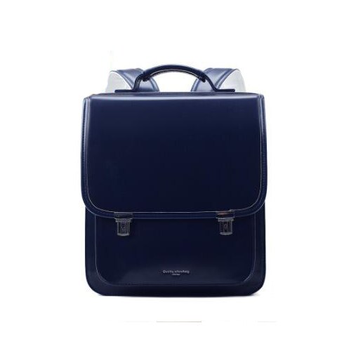 Mochila ortopédica japonesa para crianças, bolsa para escola e livros, fecho de metal, cor sólida, para estudantes e crianças: dark blue