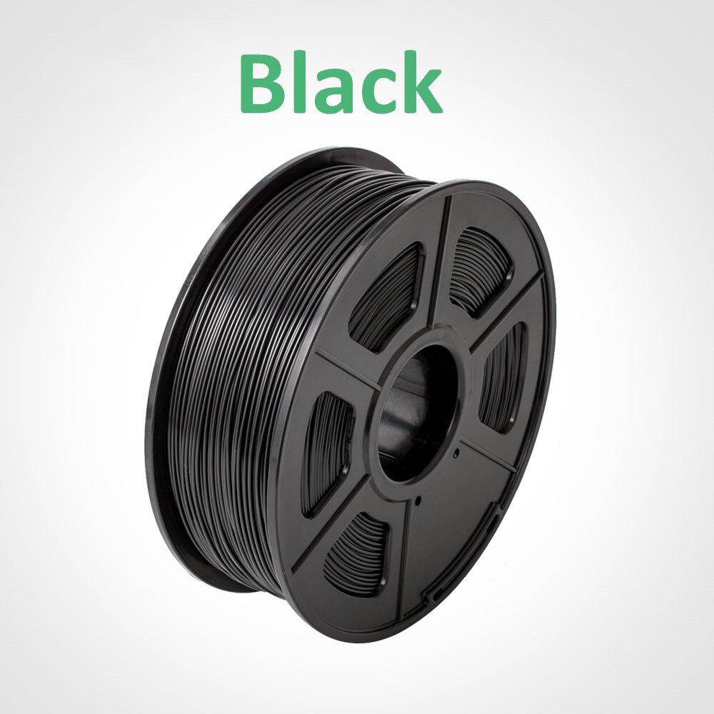 SUNLU PLA karbon Fiber 3D yazıcı Filament boyutlu doğruluk 1.75mm +/-0.02mm 1KG (2.2 lb) makara siyah
