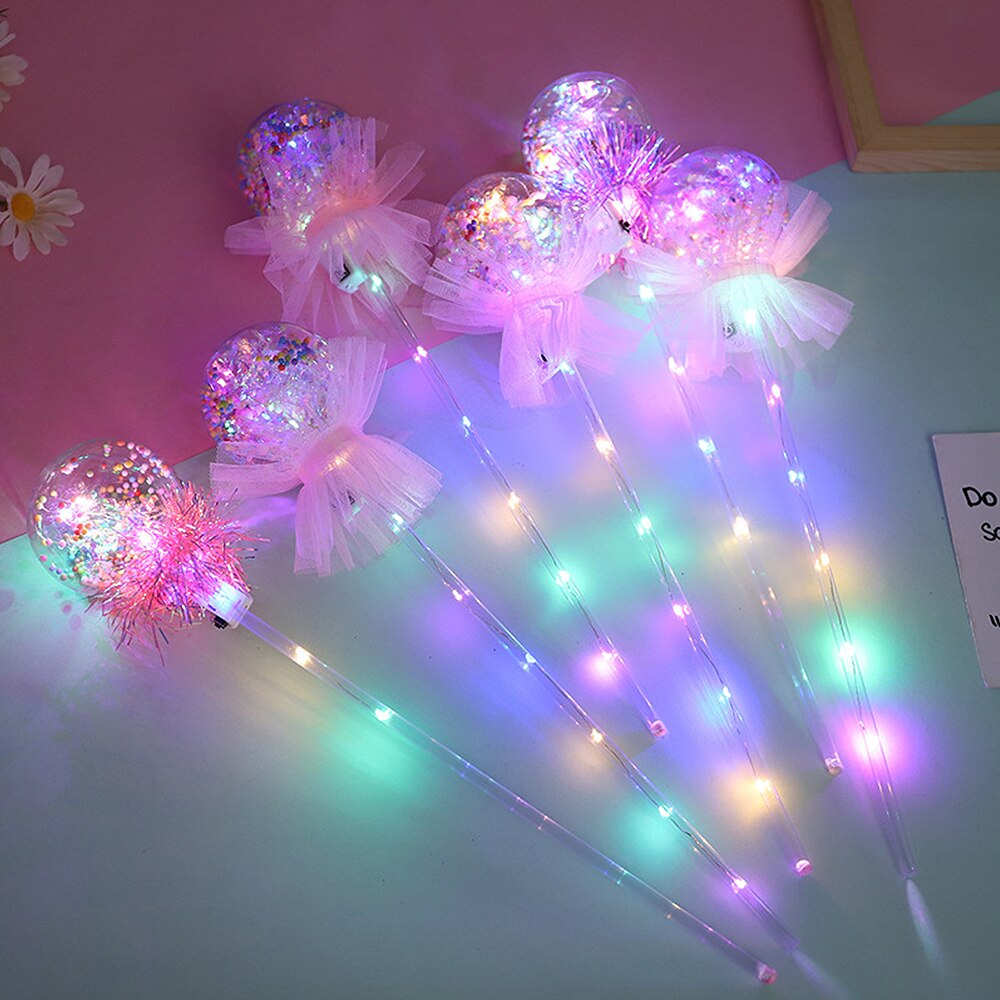 2021Cute Fairy Wand Dreamlike Cute Fairy Wand Dreamlike Glowing bobball magic wand Star ball strange toys Toys for children