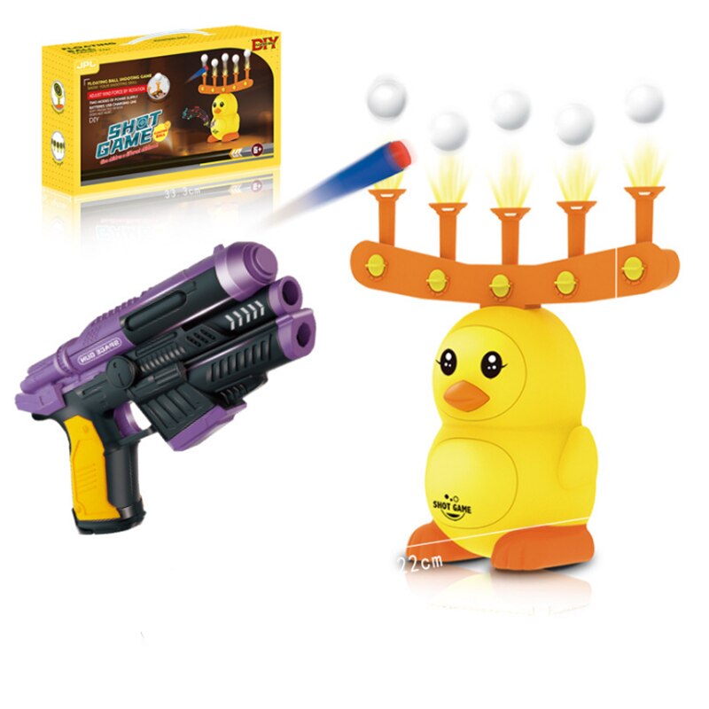 Shooting Games Kit DUCK Electric Floating Dart Target Practice Flying Ball Toys With Floating Ball Gun Toy for Adults Kids