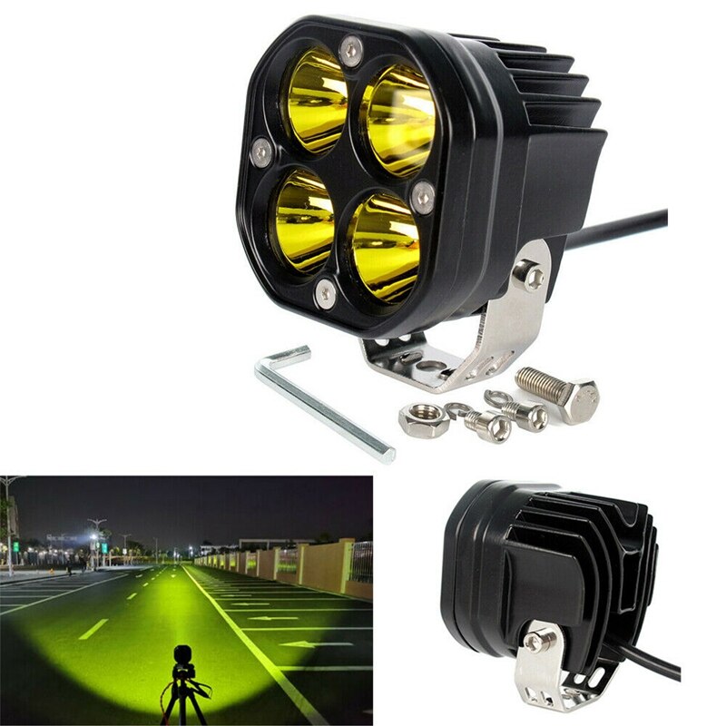 3 Inch 40W Geel Spot Led Verlichting Voor 4X4WD Off Road Auto Rijden Suv Utv, Vrachtwagen, auto