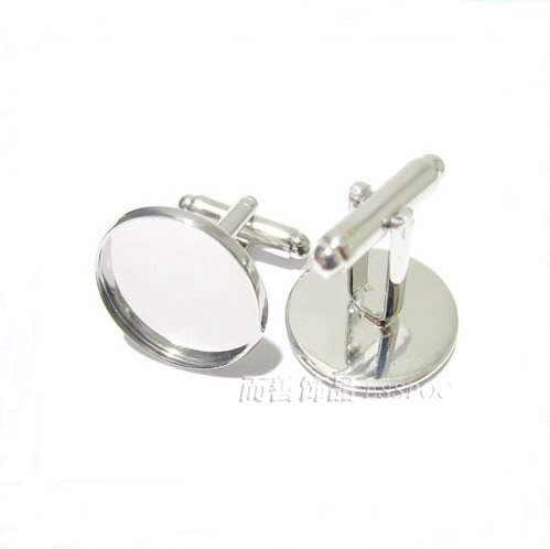 10 Stck Manschettenknöpfe Basis 16 MM Glas Cabochon Legierung Manschette Manschettenknöpfe Basis passen DIY Schmuck Material Handgemachte Freunde