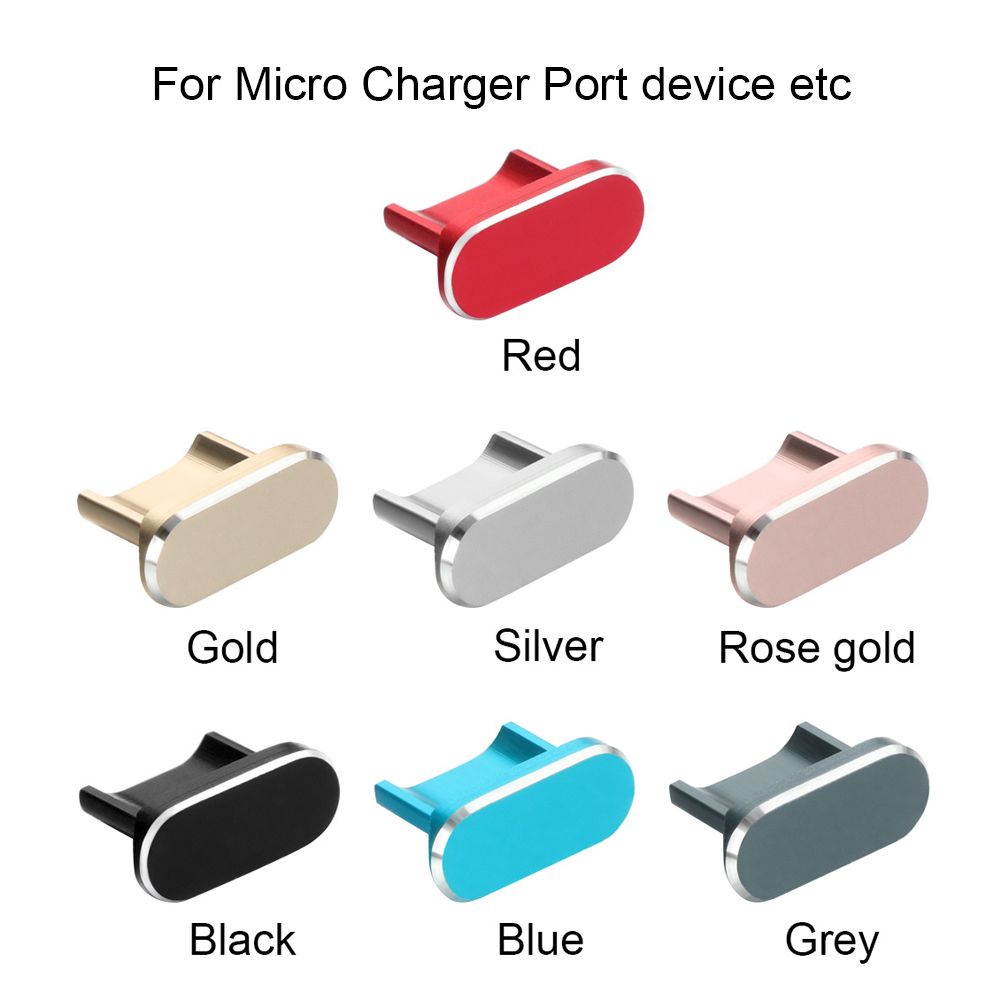 1Pc Metal Anti Dust Charger Dock Plug Micro/Type C/IOS Charging Port Stopper Cap Cover For iPhone 13 Pro Max Samsung Galaxy S22