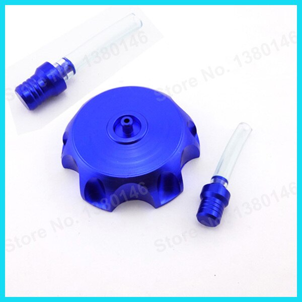 Blue Petrol Gas Fuel Tank Cap Cover + Vale Vent Breather Hose For 125 140 150cc Stomp Coolster SSR Pit Dirt Bike Motorcycle
