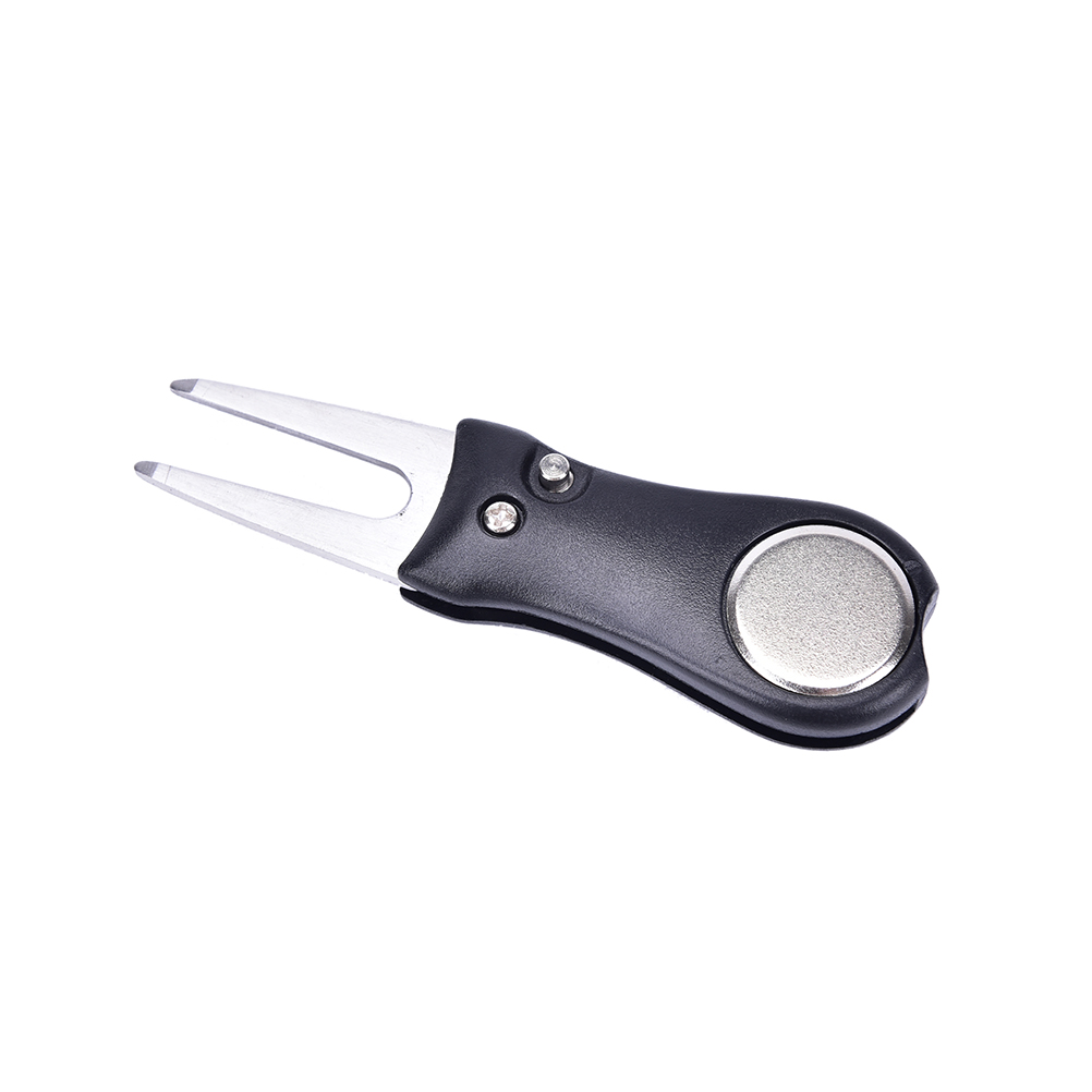 Folded Golf Repair Pitch Divot Repair Switchblade Tools Golf Ball Marker Kit
