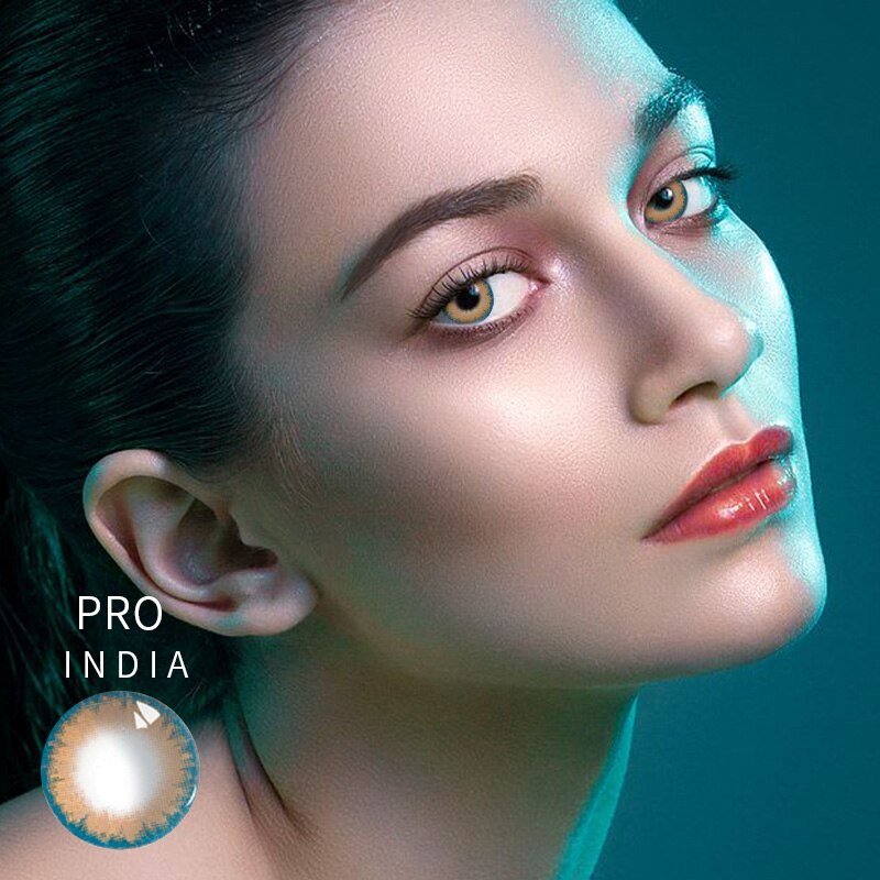 Female Beautiful Pupil Color Contact Lenses Yearly Throw Path 14.2mm