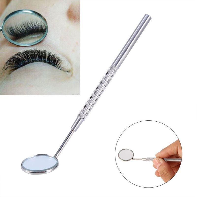 Aftageligt rustfrit stål tandinspektion mini mund spejl tænder rengøringsværktøj skridsikkert håndtag tandlæge mundtligt instrument