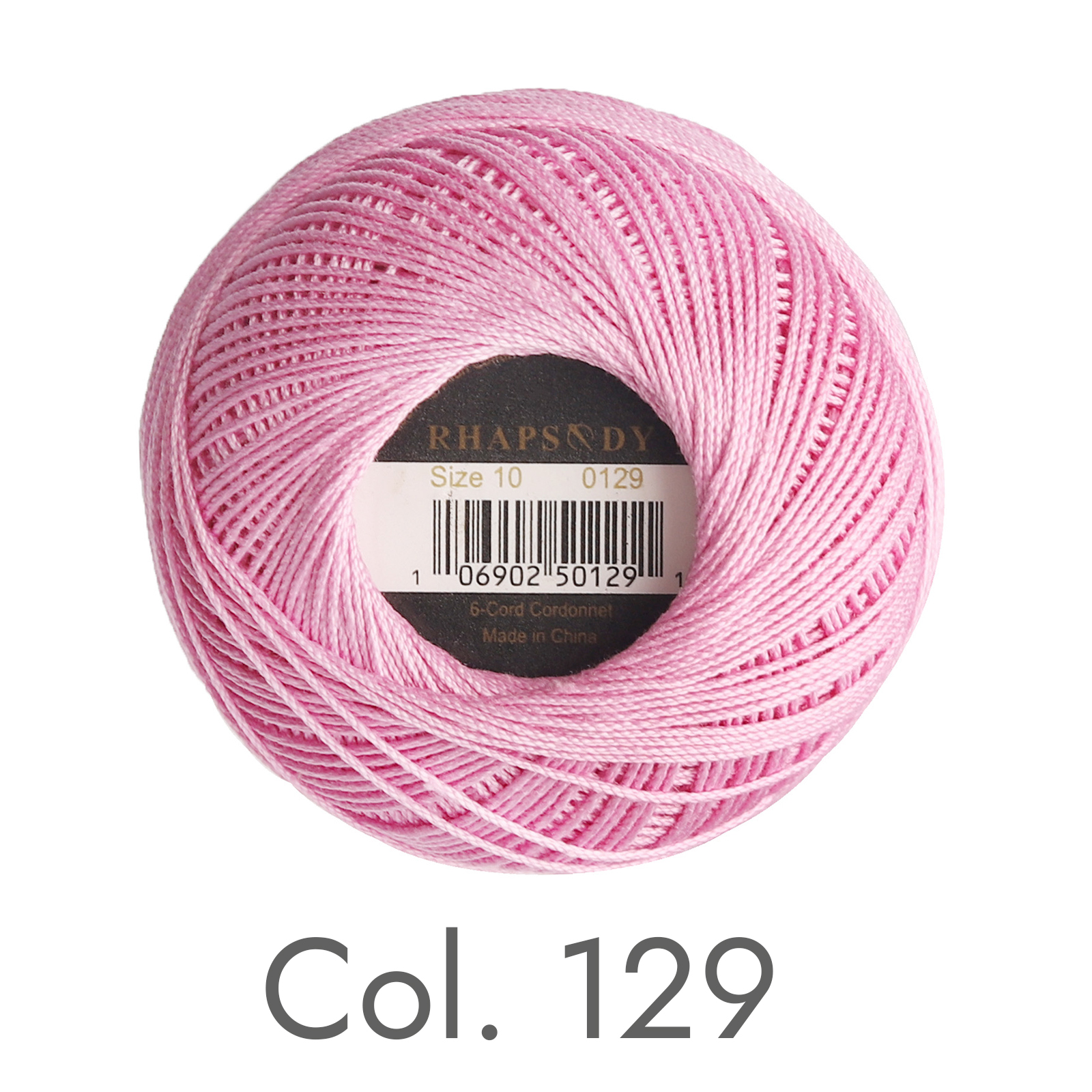 Rhapsodie Häkelgarn, verschiedene Farben, Größe 10, betroffen, 100 % reine ägyptische Baumwolle, mehrfarbig, 10 bunte Farben, 122 Meter: Burgunderrot