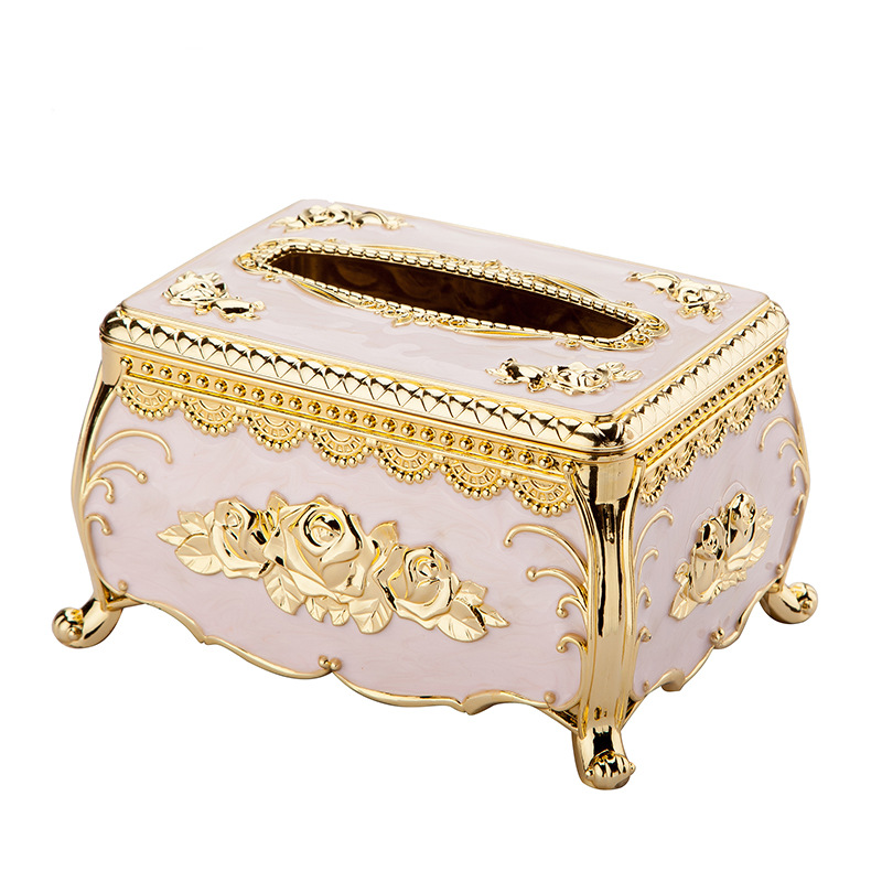 Europese Stijl Acryl Tissue Box Luxe Ktv Hotel Tissue Doos Tissue Rek Bureau Accessoires Home Office Bar Desktop Tissue: D