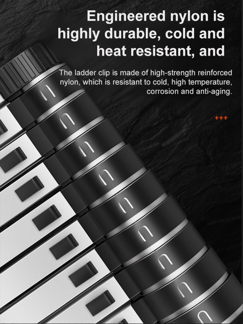 Portable Stainless Steel Telescoping Ladder, Multi-Function Extendable Adjustable Step Ladder Ideal for Home and Garden Use