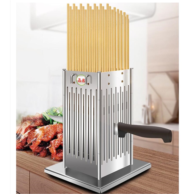 Manual Stainless Steel Beef Mutton String Device Automatic Stringing Machine Barbecue Skewer Meat Skewers