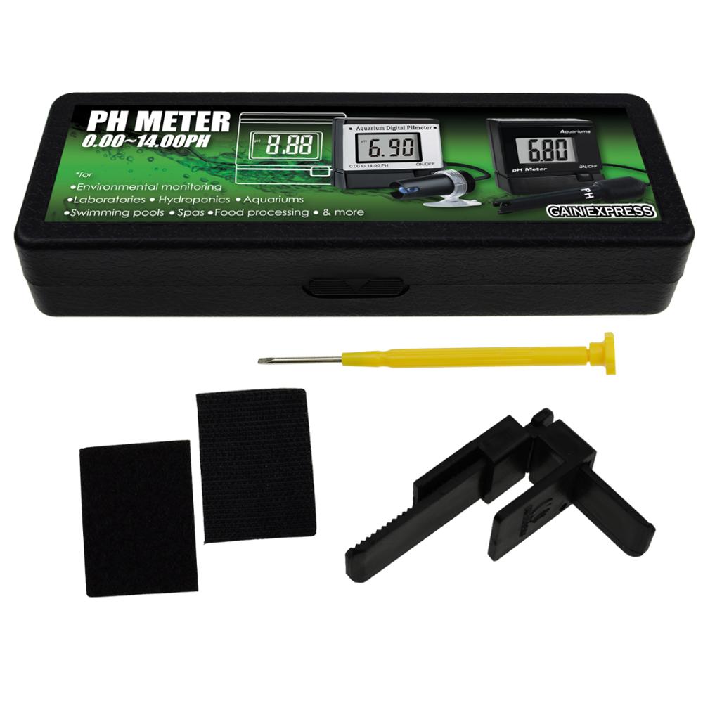 Digital pH Monitor Meter ATC 0.00~14.00pH w/ 1.5M Long Cable Electrode Probe, Water Monitoring Tester Kit