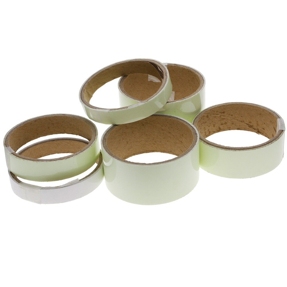 5cm * 1m luminoso fluorescente notturno autoadesivo bagliore nel buio nastro adesivo sicurezza sicurezza decorazione domestica nastro di avvertimento