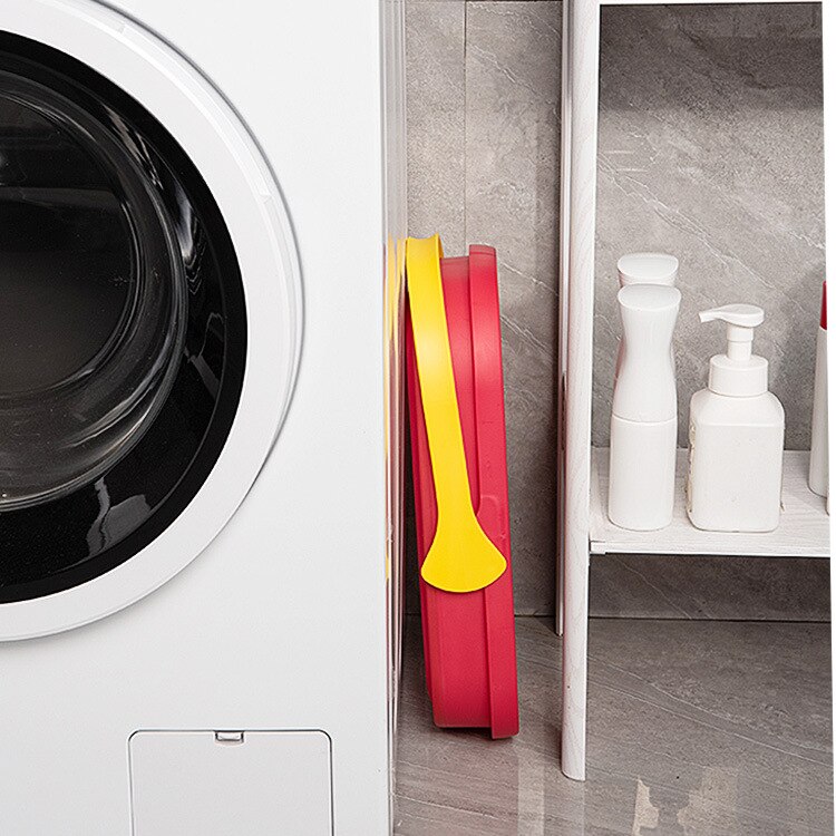 Foldable Mop Bucket Red Household Easy Hanging Handle Hanging Outdoor Fishing Laundry Bucket Portable Plastic Car Buckets