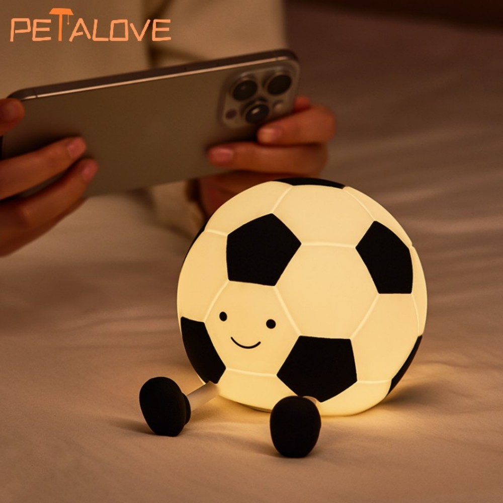Luz nocturna, lámpara de silicona con forma de Animal, recargable por USB, luz suave y cálida, decoración de cabecera de habitación