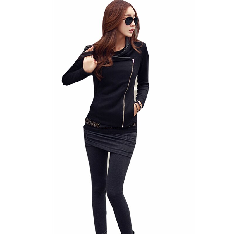 Vrouwen Zwarte Rits Vest Trui Lange Mouwen Slanke Vesten Gedrapeerde Kraag Vrouwelijke Herfst Casual Vest Truien