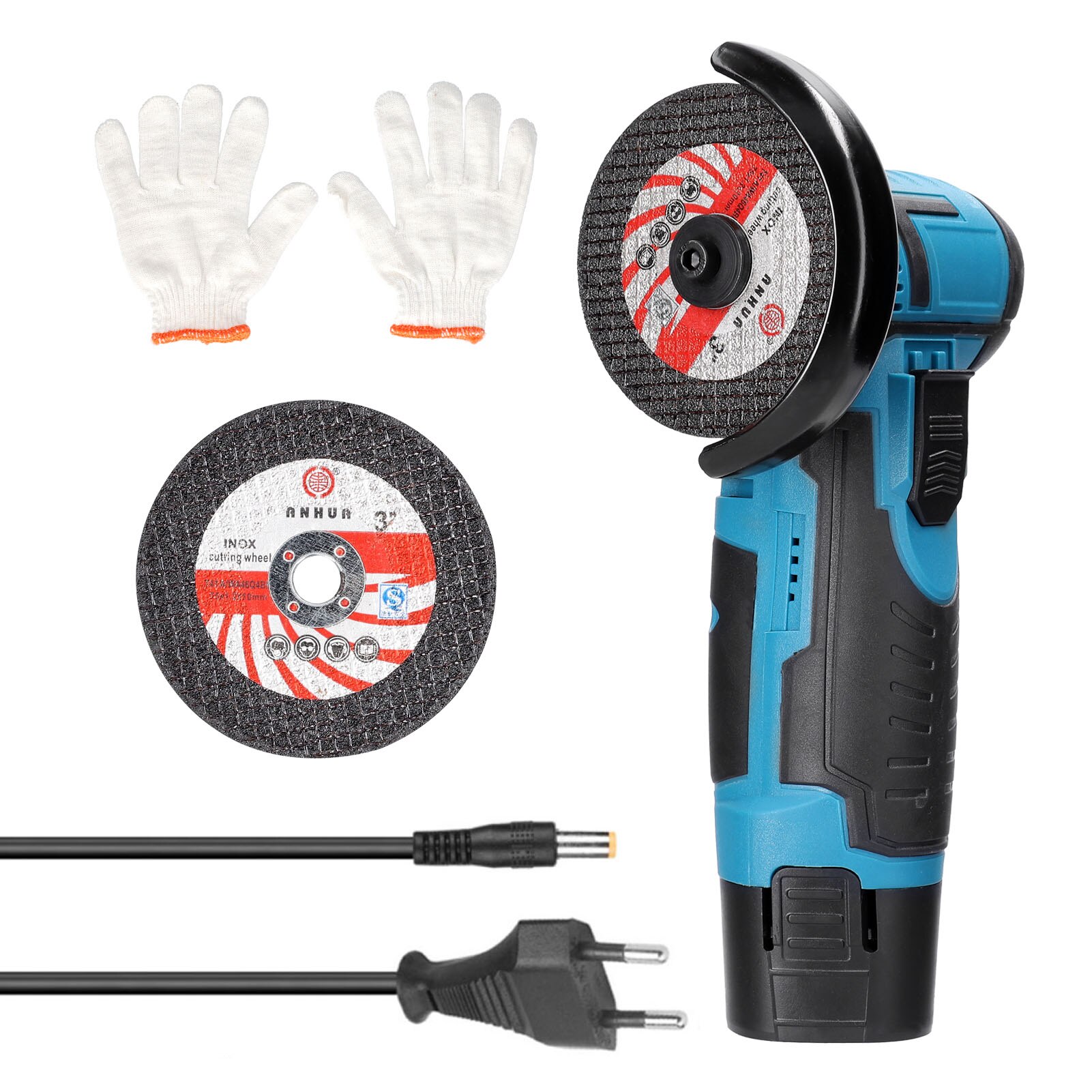 Multifunctionele 19500Rpm Elektrische Slijpen Tool Mini Grinder Handheld Cutter Voor Cutting Polijsten Keramische Tegel Hout Steen Staal: 1 battery EU / EU