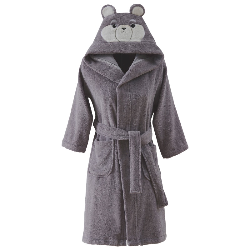 Barn badrock barn huva 100%  bomull pyjamas handduk fleece tjock nattkläder morgonrockar för pojkar baby morgonrock vår höst