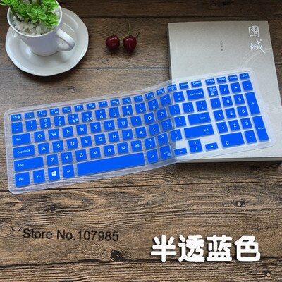 15.6/17.3 inch Silicone laptop keyboard cover Protector Voor Dell Inspiron 15 17 3000/5000/7000 serie i5755 5748 I5547 i3551: Blue