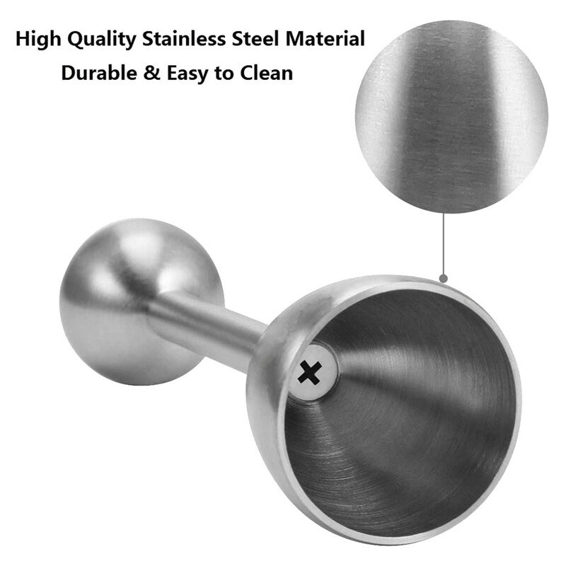 Egg Cutter Topper Set,Stainless Steel Egg Opener Egg Wacker Poached Egg Separator Egg Cracker Tool for Soft & Hard Boiled Eggs