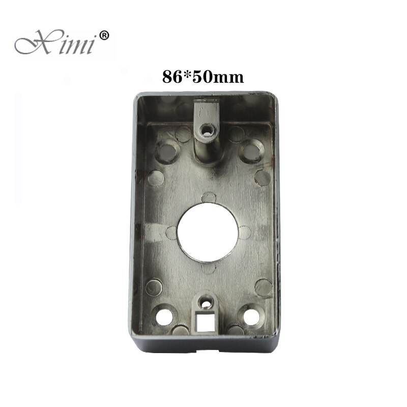 86 Type Metal Switch Socket Base Outfit Junction Box Surface Mount Bottom Box Wall Switch Socket Dark Box: M50