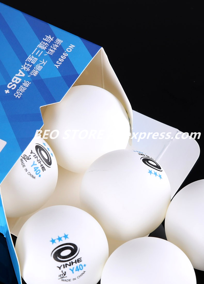 Yinhe 3- stjärniga  y40+  bordtennisbollar  (3 stjärniga, material 3- stjärniga sömmar mage bollar) plast poly pingis bollar