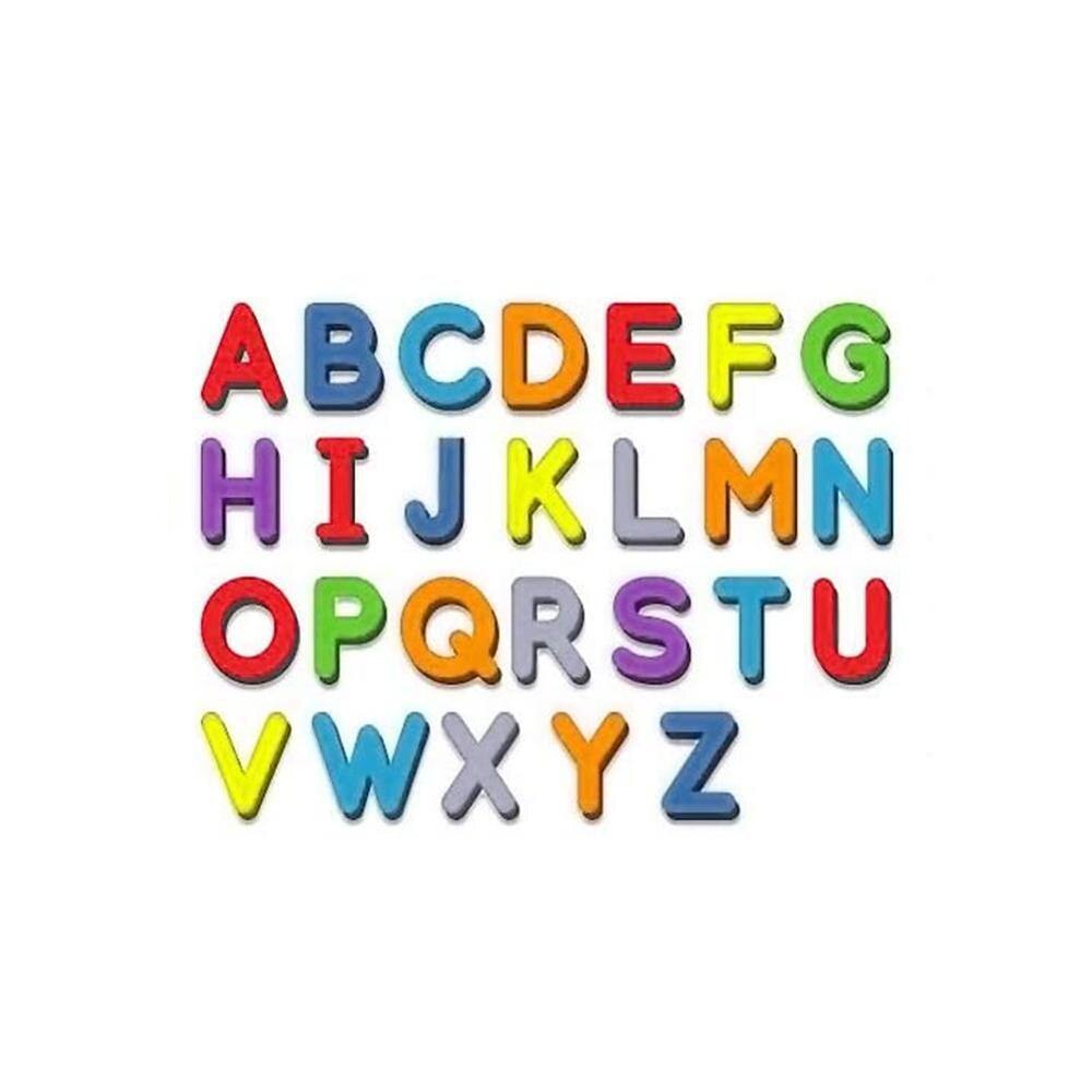10/26 Pcs Magnetic Letters Uppercase Lowercase Foam Alphabet ABC Magnets for Fridge Refrigerator Educational Toys Set: Upper Case Letters