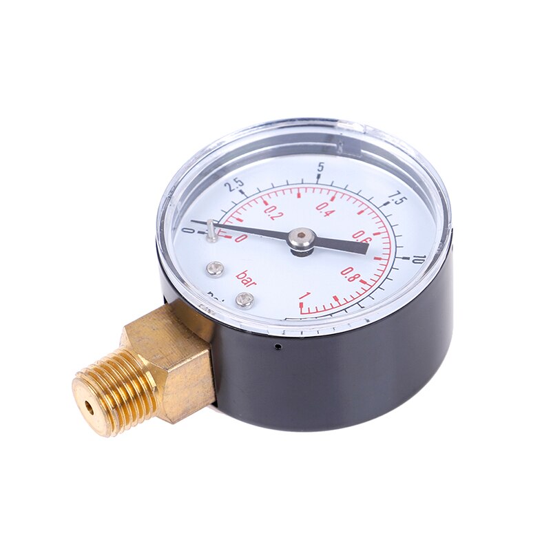 1 stk lavt overtryk til brændstof luftolie gas vand 50mm 0-15 psi 0-1 bar 1/4 bspt 70*50*22mm