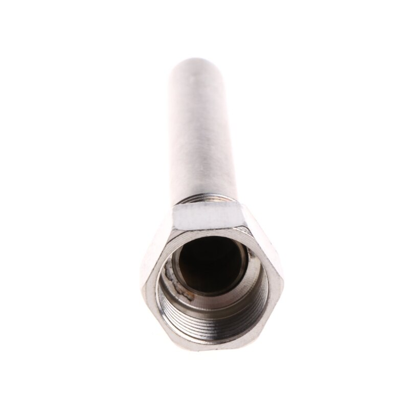 Stainless Steel Thermowell 1/2" NPT Threads 130mm Long For Temperature Sensors