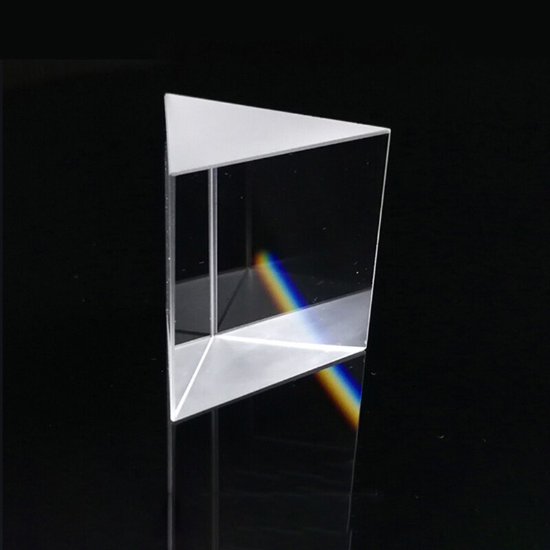 K9 High Definition Prism Crystal Optical Glass Trianguglar Glass Prism Spectroscope Physics Teaching Experiment 10 * 10 * 10mm