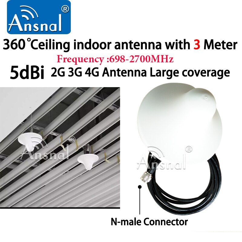 25dBi 3G 4G Antenna Set 1710-2170MHz for 4G GSM 1800 Repeater 3G WCDMA 2100 Signal Solution cell Phones Signal Booster Amplifier
