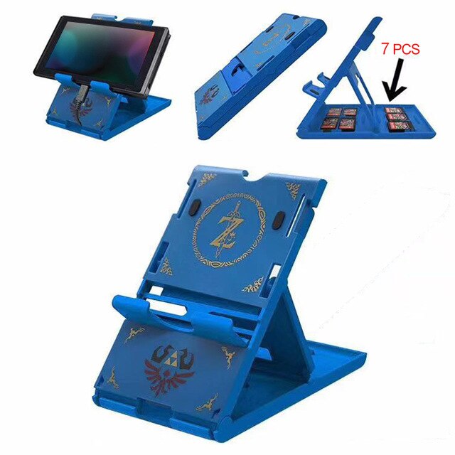 Nintend Switch Adjustable Foldable ABS Compact Bracket Play stand Holder For Nintend Switch Lite Chassis Bracket Cradle Support: Gold