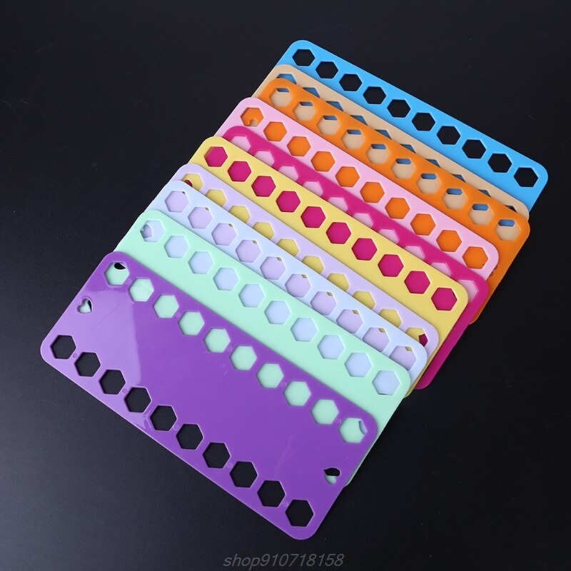 10pcs Embroidery Floss Thread Bobbins Plastic Cross Stitch Spool Storage Board Card Organizer Holder A22 21