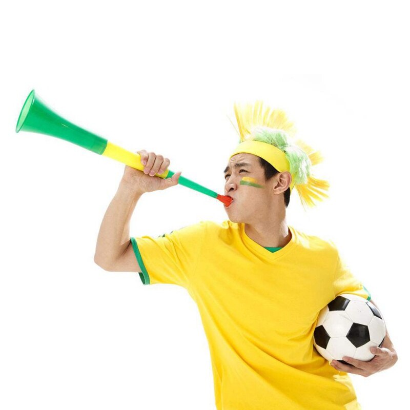 Fodboldstadion cheer fan horn horn fodbold bold cheerleading sportsmøde cheer club trompet horn børn legetøj fodbold spil højttaler