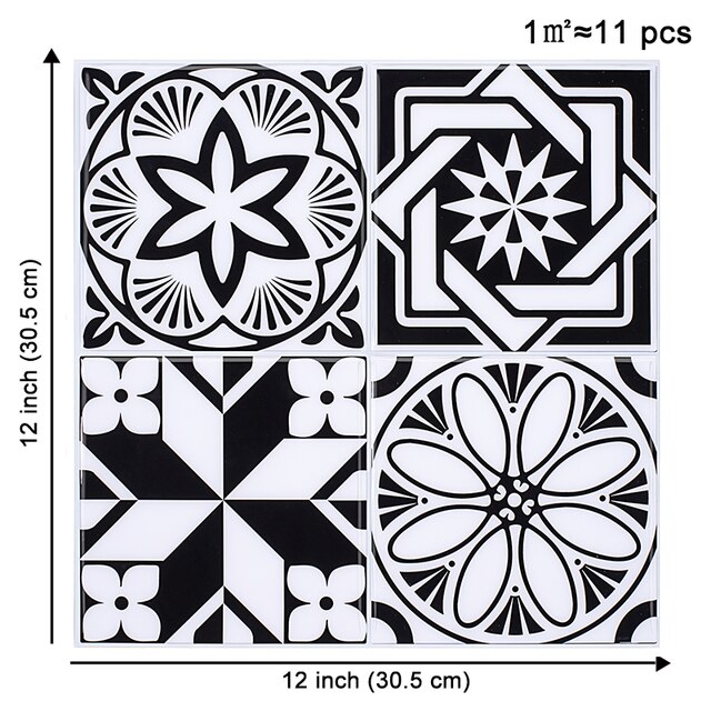 EasyTiles Premium Peel and Stick Tiles Talavera Mexican 3D Mosaic Backsplash Sticker For Kitchen Bathroom Decor - 1 Sheet: T80720