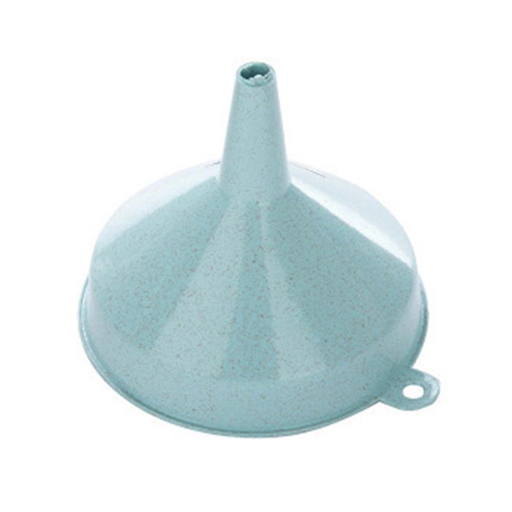Wheat Straw Funnel Pour Transferring Liquid Oil Household Kitchen Fixture Wheat Straw Food Grade Material Kitchen Utensils: Blue L