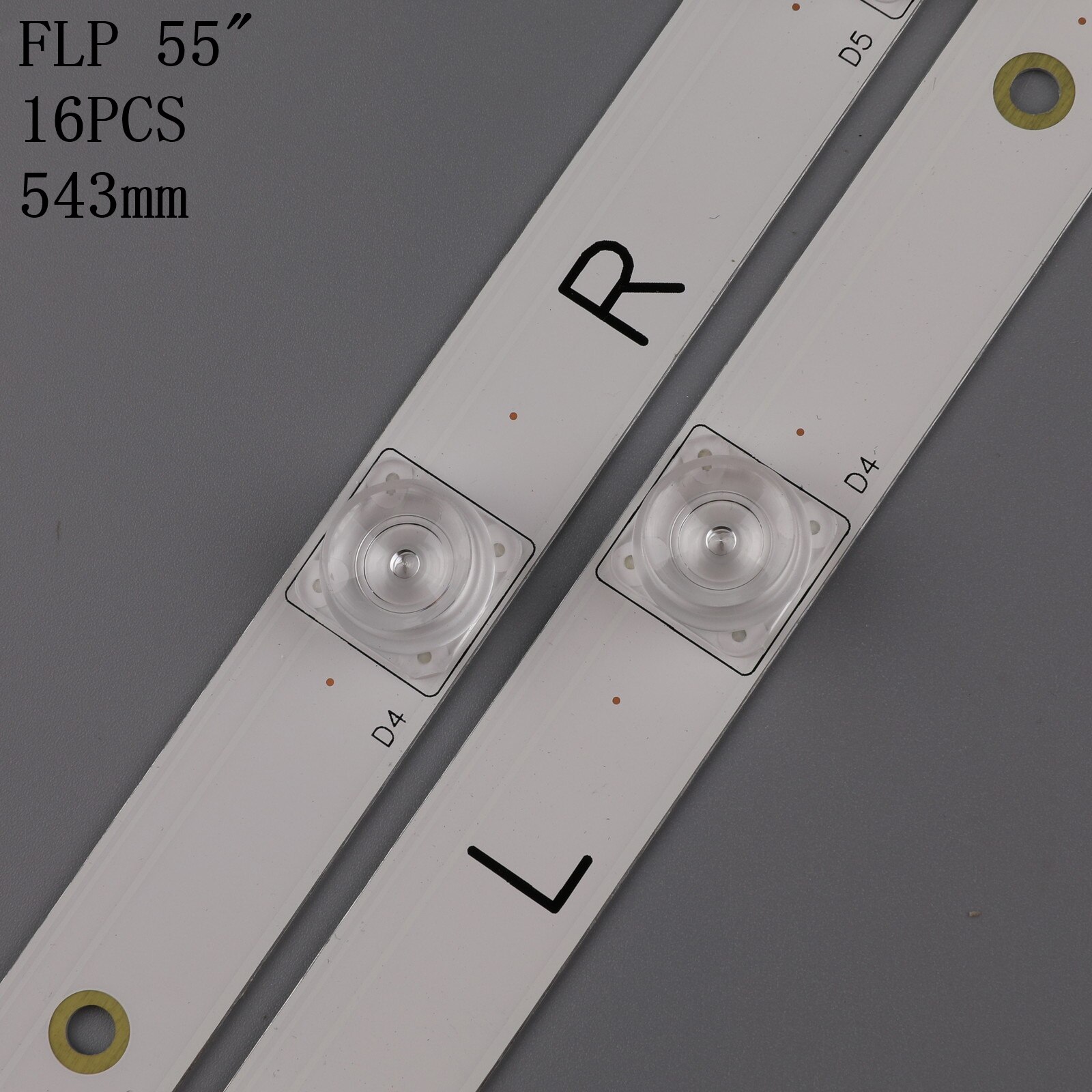 Bande de rétroéclairage LED pour Panasonic, 16 pièces, TX-55DX600E, TX-55DX650B, TX-55AX630B, TX-55AX630E, TX-55DX600B, 550TV01, 550TV02, V4