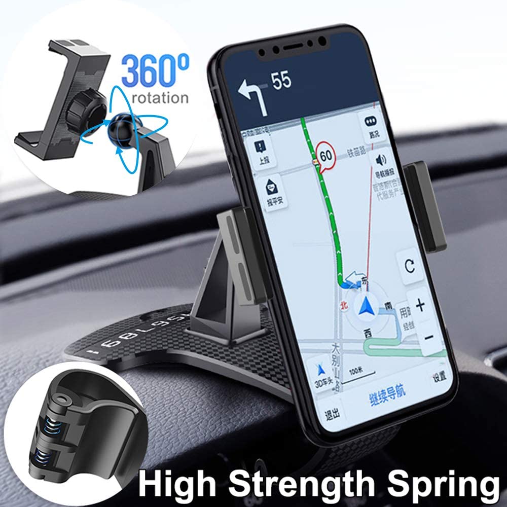 HUD Dashboard Car Phone Holder 360° Adjustable GPS Clip Mount Stand Display Bracket Support for Tesla Model 3 Y S X Accessories