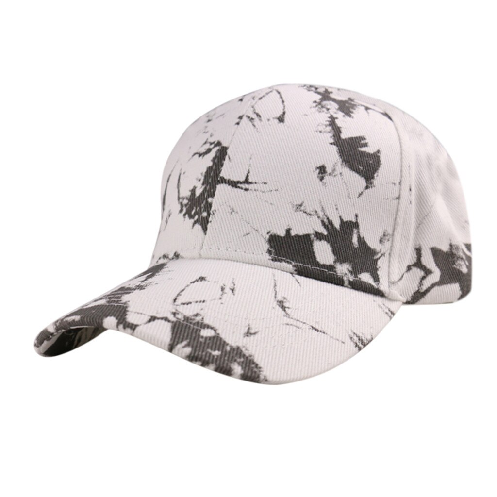 Tie-dye print cap tennis cap udendørs sport baseball tenis bomuld åndbar solskærm tennis caps hestehale cap: G