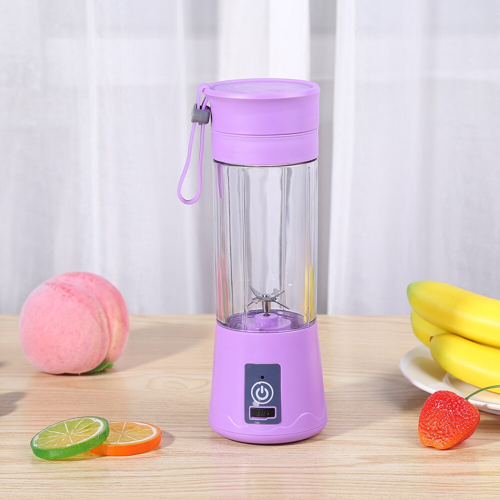 380ml 6 Blades Lemon Juice Extractor Machine Portable Food Blender Mixer