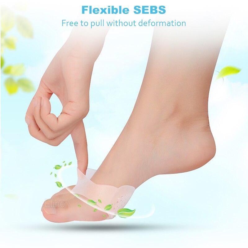 Plantillas de silicona para zapatos de tacón alto de mujer puntera Invisible antideslizante, almohadilla de inserción para los dedos, Plantilla de Gel para aliviar el dolor,