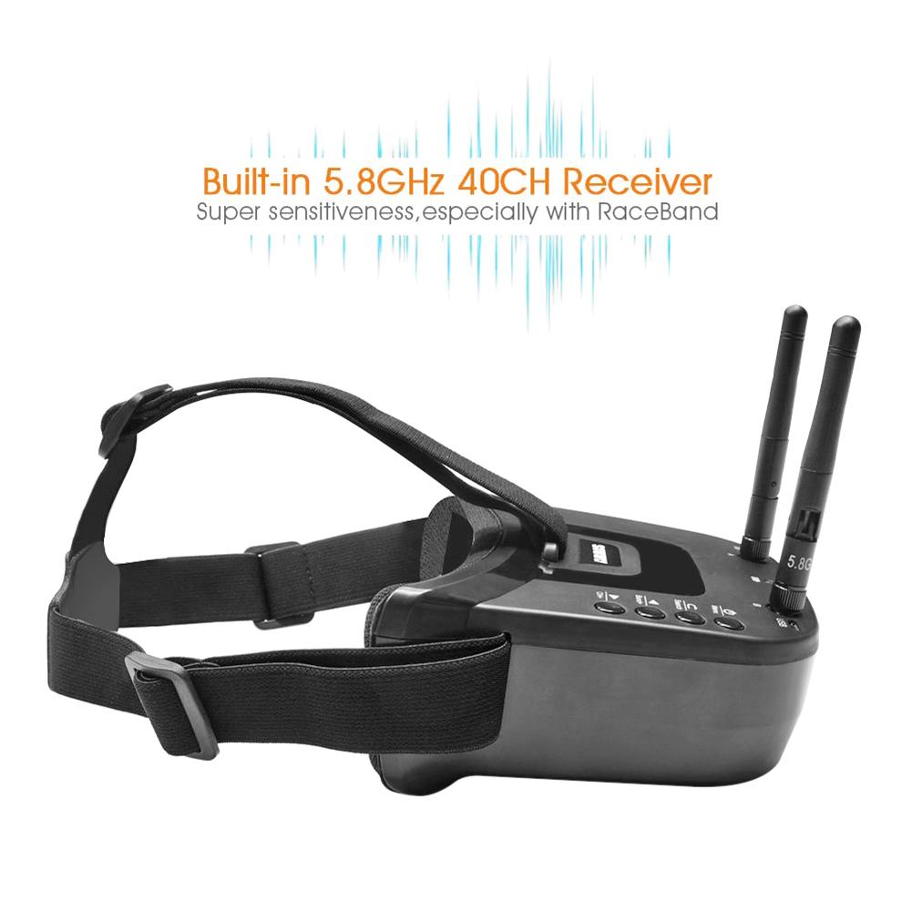 5.8g fpv briller 40ch dobbelte antenner fpv beskyttelsesbriller monitor briller headset til racing droner kamera droner forsyninger