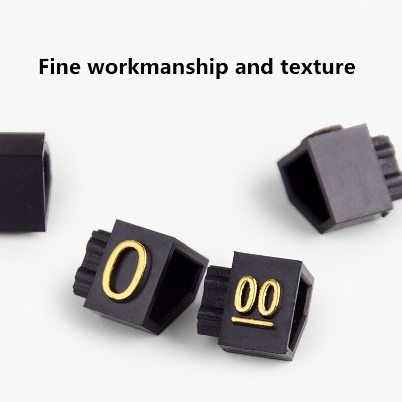 10 Strips 3*5mm Mini Price Cubes Assembly Blocks Combined Number Digits Tag Sign Watch Jewelries Pop Pricing Display Stand Frame