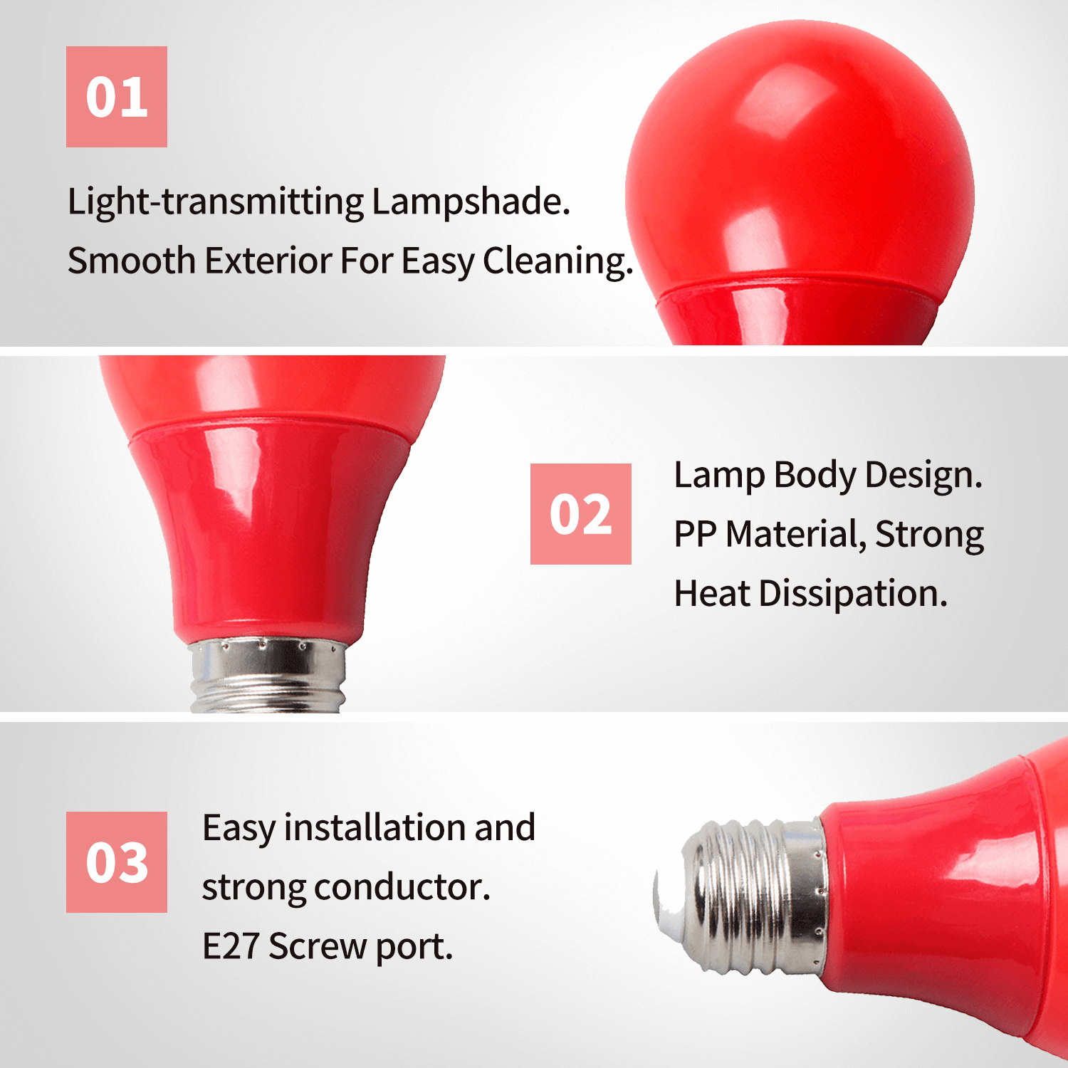 Dunkelraum-sicher-Lichtlampe mit Schalter, 360-Grad-Zauberstab-Schreibtischleuchte, E27, LED, Schraubmund, UK/uns/EU-Stecker