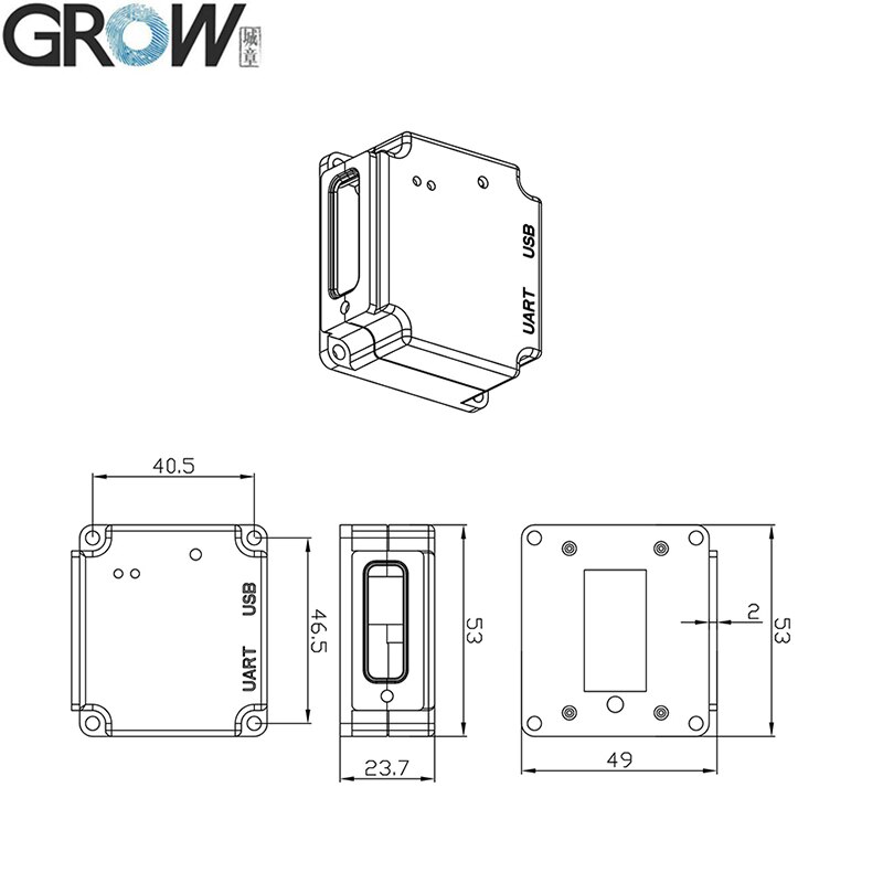 WACHSEN GM75 DC5V USB UART Qr Code Bar Code Schnelle Geschwindigkeit Globale Exposition Barcode Scanner Modul Leser Für äußern Kasten krankenhaus