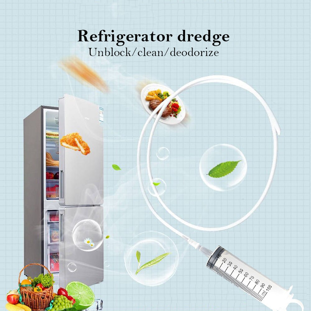 Refrigerator Drain Hole Dredger General Household Hose Tool Cleaning Outlet Hole Blockage Water Outlet Cleaner 0.15 PVC