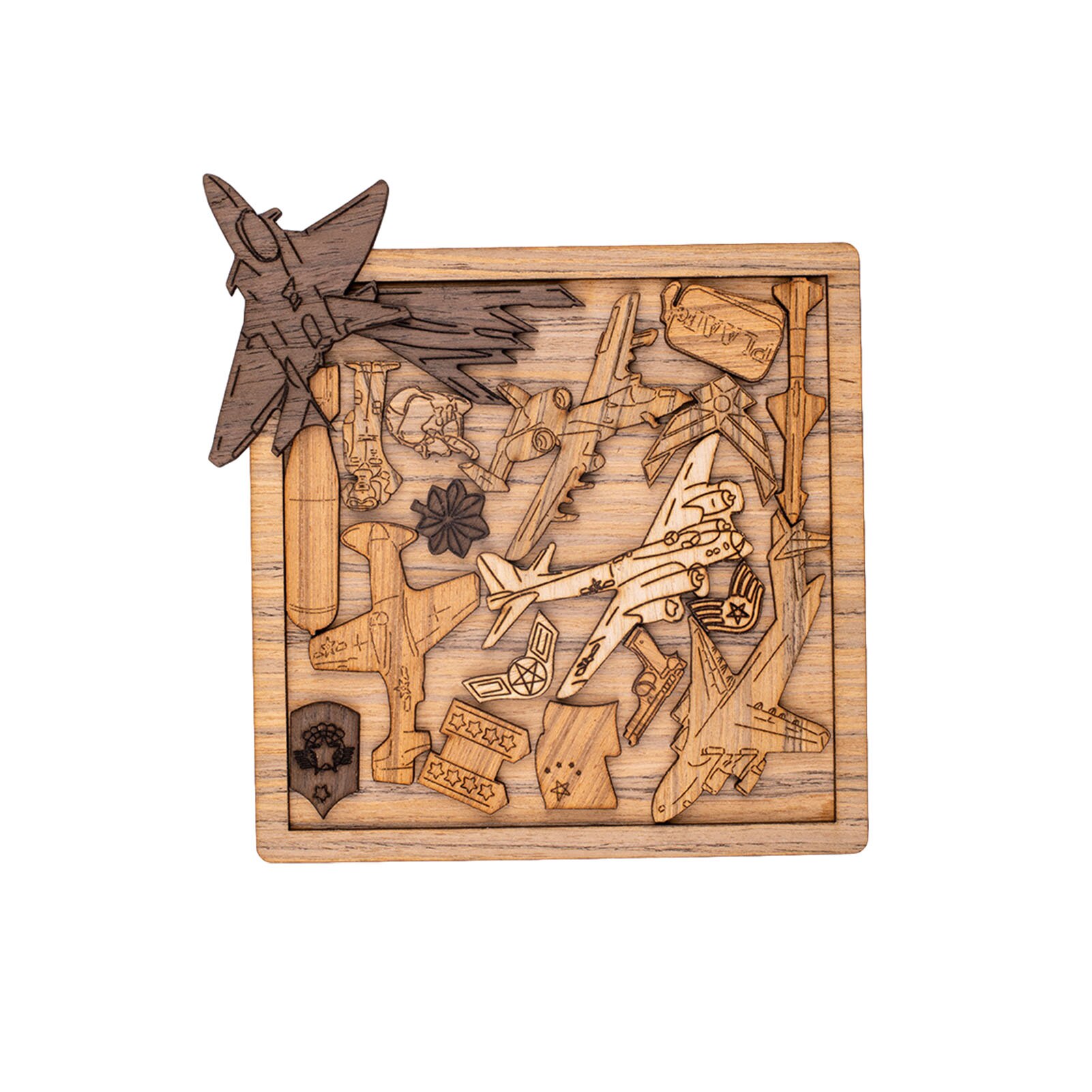 3D Houten Puzzel Brain Teaser Puzzels Unieke Vormige Houten Puzzel Speelgoed Voor Volwassenen Kids Educatief Speelgoed Voor Kinderen: Aircraft