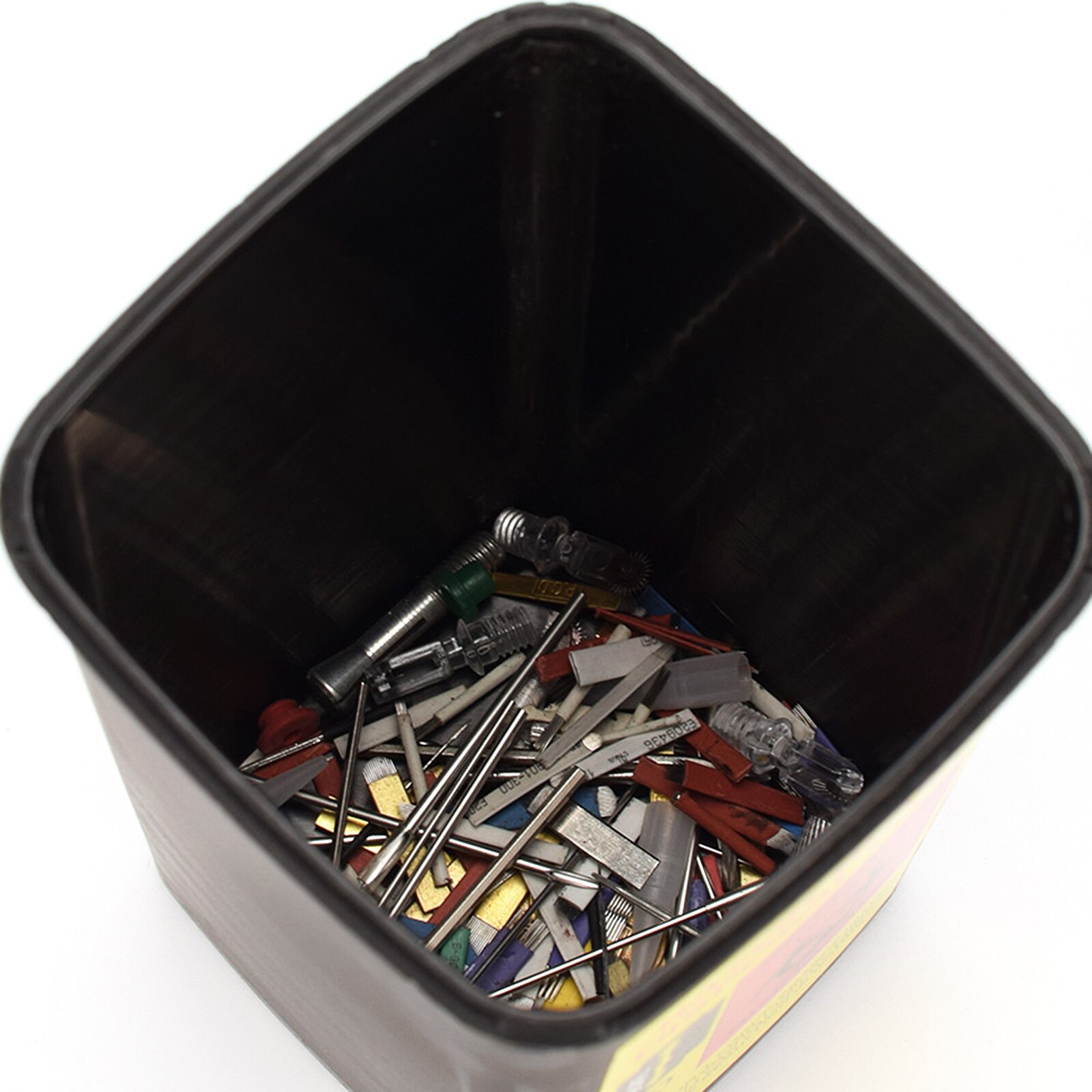 Storage Waste Box Abandoned Needle Collection Bucket Needle Collection Portable Tool Black ABS Collection Bucket